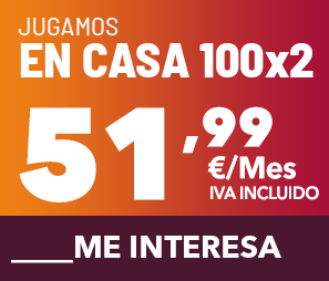 Tarifas Jugamos en casa 100x2